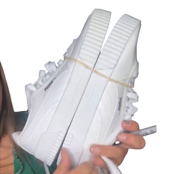 PUMA Carina Leather Sneaker, MISMATCHED SIZING Left 9 / Right 8.5 New with Tag - Picture 11 of 15